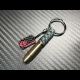 Carbon Skull Bullet keychain