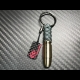 Carbon Skull Bullet keychain