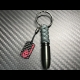 Carbon Skull Bullet keychain