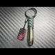 Carbon Skull Bullet keychain