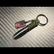 Carbon Skull Bullet keychain