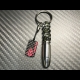 Carbon Skull Bullet keychain