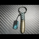 Carbon Skull Bullet keychain