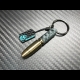 Carbon Skull Bullet keychain