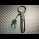 Carbon Skull Bullet keychain