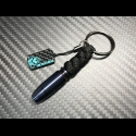 Carbon Skull Bullet keychain