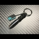 Carbon Skull Bullet keychain