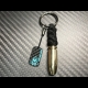 Carbon Skull Bullet keychain