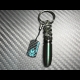 Carbon Skull Bullet keychain