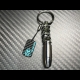 Carbon Skull Bullet keychain