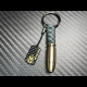 Carbon Skull Bullet keychain