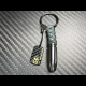 Carbon Skull Bullet keychain