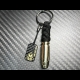 Carbon Skull Bullet keychain