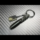 Carbon Skull Bullet keychain