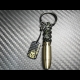 Carbon Skull Bullet keychain