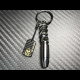 Carbon Skull Bullet keychain
