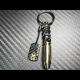 Carbon Skull Bullet keychain