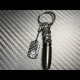 Carbon Skull Bullet keychain