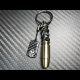 Carbon Skull Bullet keychain