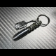 Carbon Skull Bullet keychain