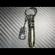 Carbon Skull Bullet keychain