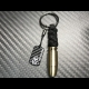 Carbon Skull Bullet keychain